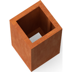 Artesa Rechthoekige plantenbak cortenstaal L30 x B30 x H60 cm zonder bodem