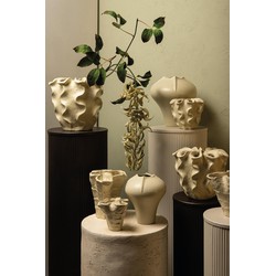 PTMD Vaas Ginos - 22x22x25 cm - Keramiek - Creme
