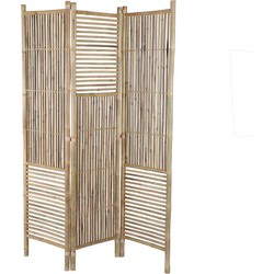 Mica Decorations Tropisch Kamerscherm - 135x185 cm - Bamboe - Bruin