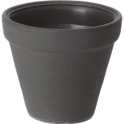 Prosperplast Plantenpot/bloempot Classic Garden - buiten/binnen - kunststof - antraciet - D35 x H36 cm - Plantenpotten