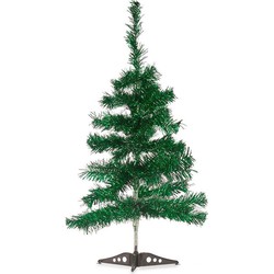 Krist+ kunstboom/kunst kerstboom - klein - groen - 60 cm - Kunstkerstboom