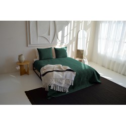 Zydante Home® Bedsprei Incl. 2 Hoezen -Dark Green Layers - 220x240 cm + 2 * 60x70 cm