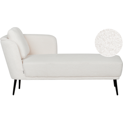 ARTHEZE - Chaise longue - Gebroken wit - Linkszijdig - Bouclé