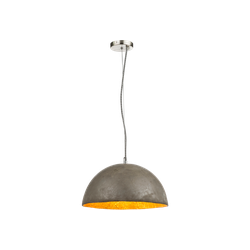 Halfronde hanglamp  met betonkleur | Metaal | Hanglamp | Grijs | Woonkamer | Eetkamer