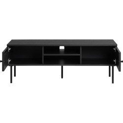 Tv Meubel Zwart - 40x120x43cm - Melamine - Meubel Pensacola