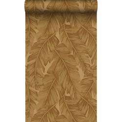 Origin Wallcoverings eco-texture vliesbehang palmbladeren okergeel - 50 x 900 cm - 347891