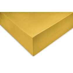 Zo!Home Hoeslaken Satinado fitted sheet Ochre Gold 90 x 210 220 cm