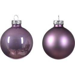 Kerstbal glas d5 cm klila ass 12st kerst