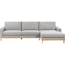 Beliani SIGGARD - Hoekbank-Grijs-Polyester