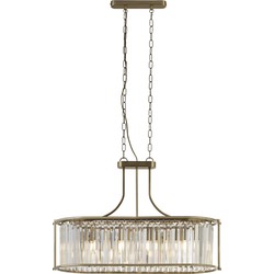 Hanglamp Victoria Metaal L:78cm Messing