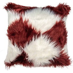 Clayre & Eef Kussenhoes Wit Rood Polyester