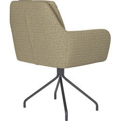 Housecraft Living Pete Eetkamerstoel Draaibaar Metaal Spider Pistache groen