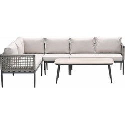 Garden Impressions Burela loungeset 5-delig links - taupe
