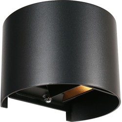 Steinhauer wandlamp Logan - zwart - metaal - 3820ZW