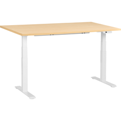 DESTINES - Elektr bureau - Wit/Lichtbruin - 160 x 72 cm - Vezelplaat