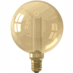 LED Glassfiber Globe lamp G125 220-240V 3,5W 120lm E27 goud 1800K dimbaar