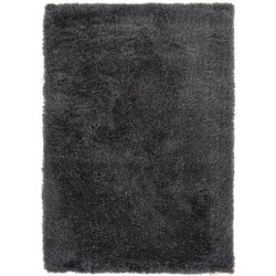 Vercai Rugs Soho Collectie - Hoogpolig Vloerkleed - Shaggy Tapijt voor Woonkamer - Polyester - Antraciet - 120x170 cm