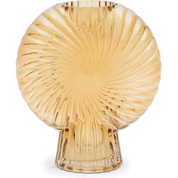 Riviera Maison Glazen Vaas - RM Shell Vase - Oranje 