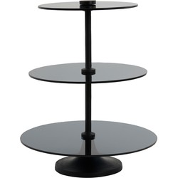 Light & Living - Etagere DANULA - Ø35x43cm - Zwart