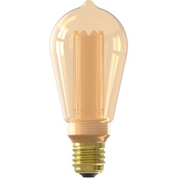 LED Glassfiber Rustic Lamp 220-240V 3,5W 100lm E27 ST64, goud 1800K dimbaar