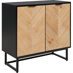 Beliani ALASKA - Sideboard-Zwart-MDF