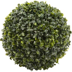 Buxus bol kunstplant - D36 cm - groen - kunststof - Kunstplanten