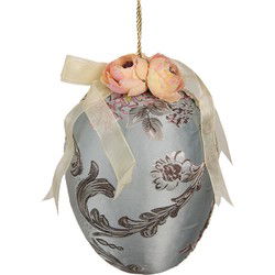 Clayre & Eef Paashanger Ei Blauw Textiel