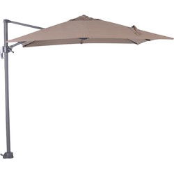 Hawaii parasol S - 250x250 cm - carbon black - taupe