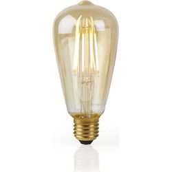 Nedis WIFILF10GDST64 Wi-fi Smart Led-lamp Met Filament E27 St64 5 W 500 Lm