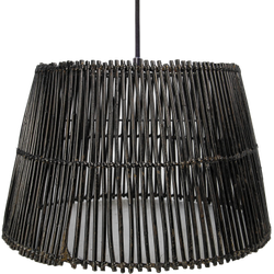 Hanglamp - 33 cm - rotan - black wash