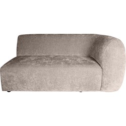 PTMD Lujo sofa white 9852 fiore fabric 2 seater arm R