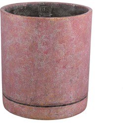 PTMD Bloempot Vik - 24x24x27 cm - Cement - Paars