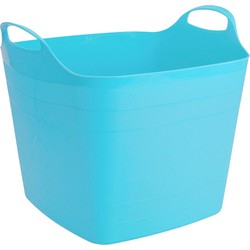 Flexibele kuip - 40L - kunststof - 42 x 42 cm - blauw - emmer - wasmand - Wasmanden