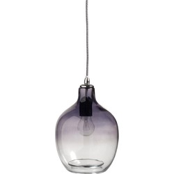 hanglamp bubble recycled glas grijs 26xø20