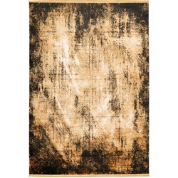 Luxury Picasso Art Elysee Vloerkleed - Laagpolig Luxe Tapijt - Soft Fluweel - Goud- 200x290 CM