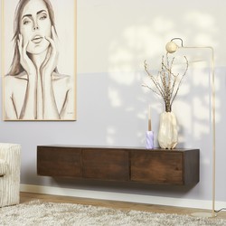 Starfurn Zwevend tv meubel Vision Walnut | 160 cm