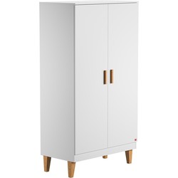 Kast met 2 deuren, 2 planken en 1 kledingstang L100 x H186.5 cm - Lounge