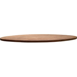 D - Livingfurn - Eetkamertafel -  tafelblad - Teakhout - 210x100x6 cm - Bruin