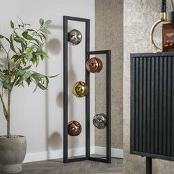 Vloerlamp 5-Lichts - Multi Kleur Glas - 30x30x130cm