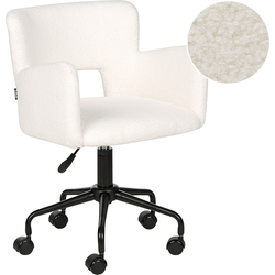 SANILAC - Bureaustoel - Gebroken wit - Bouclé