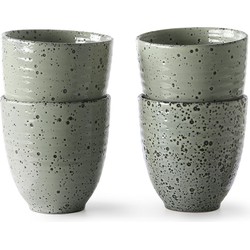 HKliving mok gradient ceramics groen (set van 4)