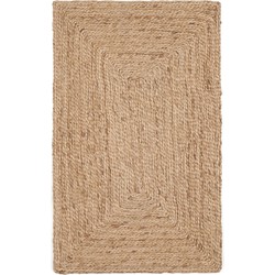 Kave Home - Doraldina rechthoekig vloerkleed gemaakt van 100% jute, 70 x 50 cm