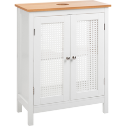 ALAMOS - Wastafelkast - Wit - 60 x 75 cm - MDF