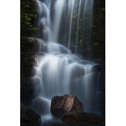 Sanders & Sanders fotobehang waterval donkerbruin, grijs en wit - 3,6 x 2,7 m - 601025