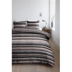 Ambiante Olivier - Dekbedovertrek - Eenpersoons - 140x200/220 cm - Antraciet