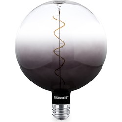 Groenovatie E27 LED Filament XL G200 Half Smoke Globelamp 6W Warm Wit Dimbaar