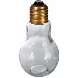 Zout/peper strooier - gloeilamp - 11 cm - glas - keukendecoratie - Peper en zoutstel
