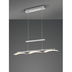 Moderne Hanglamp  Ikaria - Metaal - Grijs