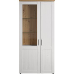 Dressoir 2 deuren waarvan één met gehard glas L95 cm - Shade