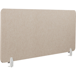 Beliani SPLIT - Bureauscheidingswand-Beige-Polyester